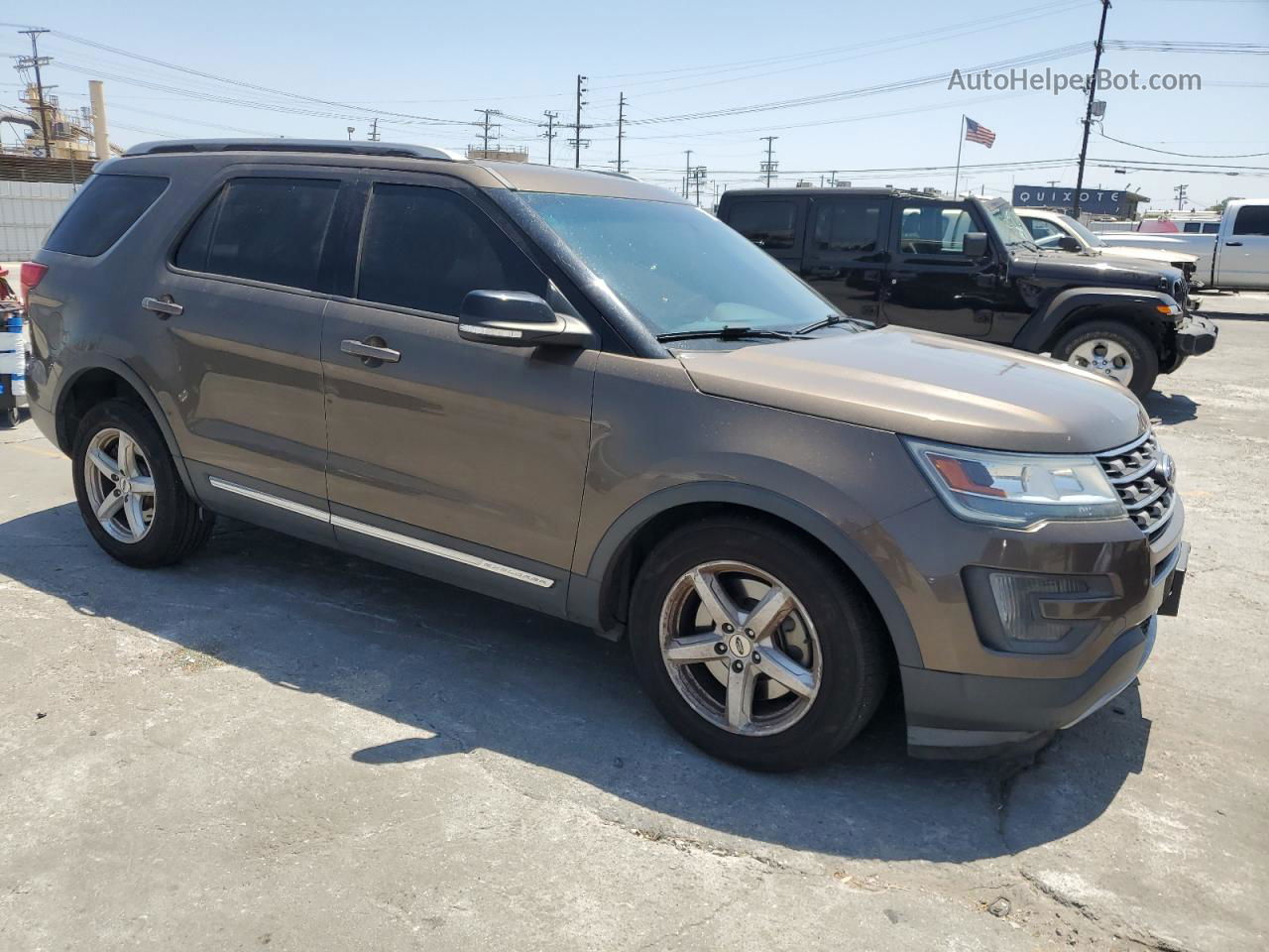 2016 Ford Explorer Xlt Серый vin: 1FM5K8D89GGB63936