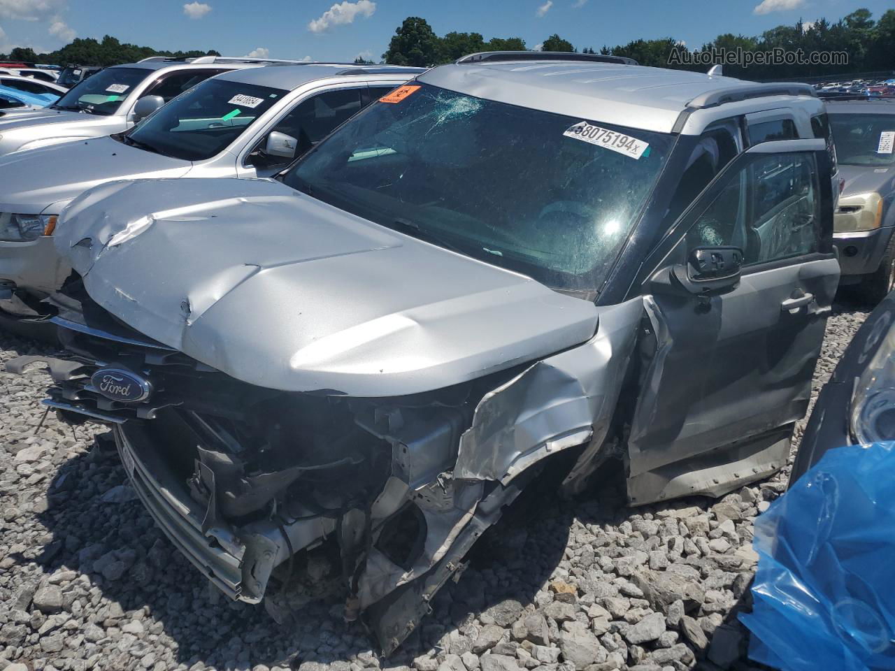 2017 Ford Explorer Xlt Silver vin: 1FM5K8D89HGA26349