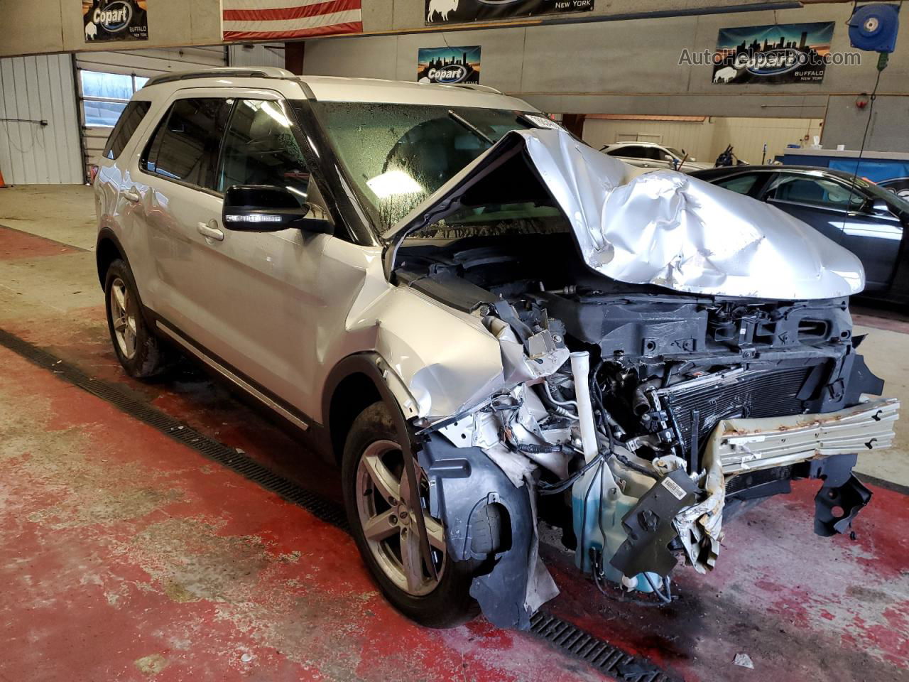 2017 Ford Explorer Xlt Silver vin: 1FM5K8D89HGA67936