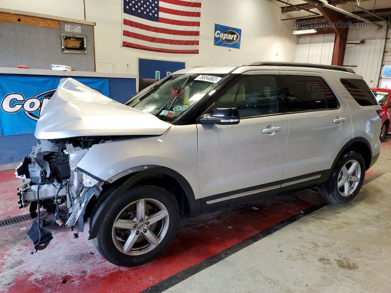 2017 Ford Explorer Xlt Silver vin: 1FM5K8D89HGA67936