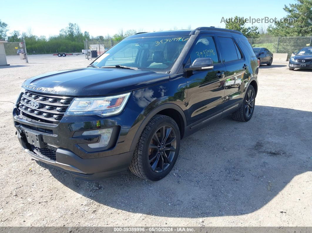 2017 Ford Explorer Xlt Black vin: 1FM5K8D89HGC47501