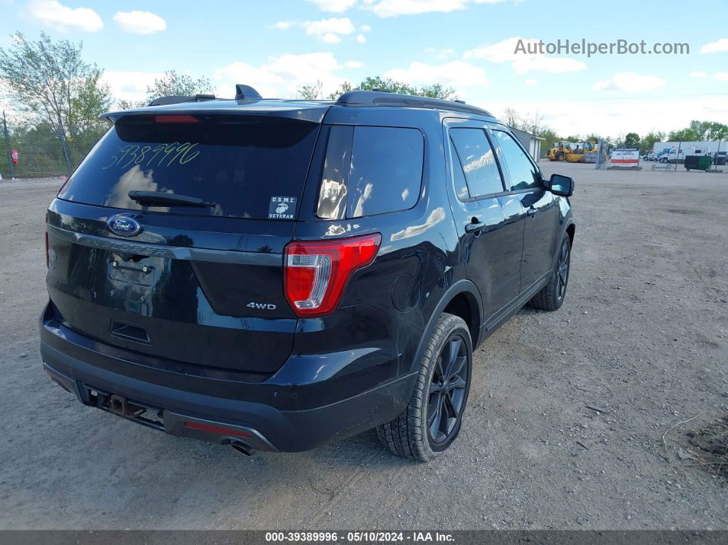 2017 Ford Explorer Xlt Black vin: 1FM5K8D89HGC47501