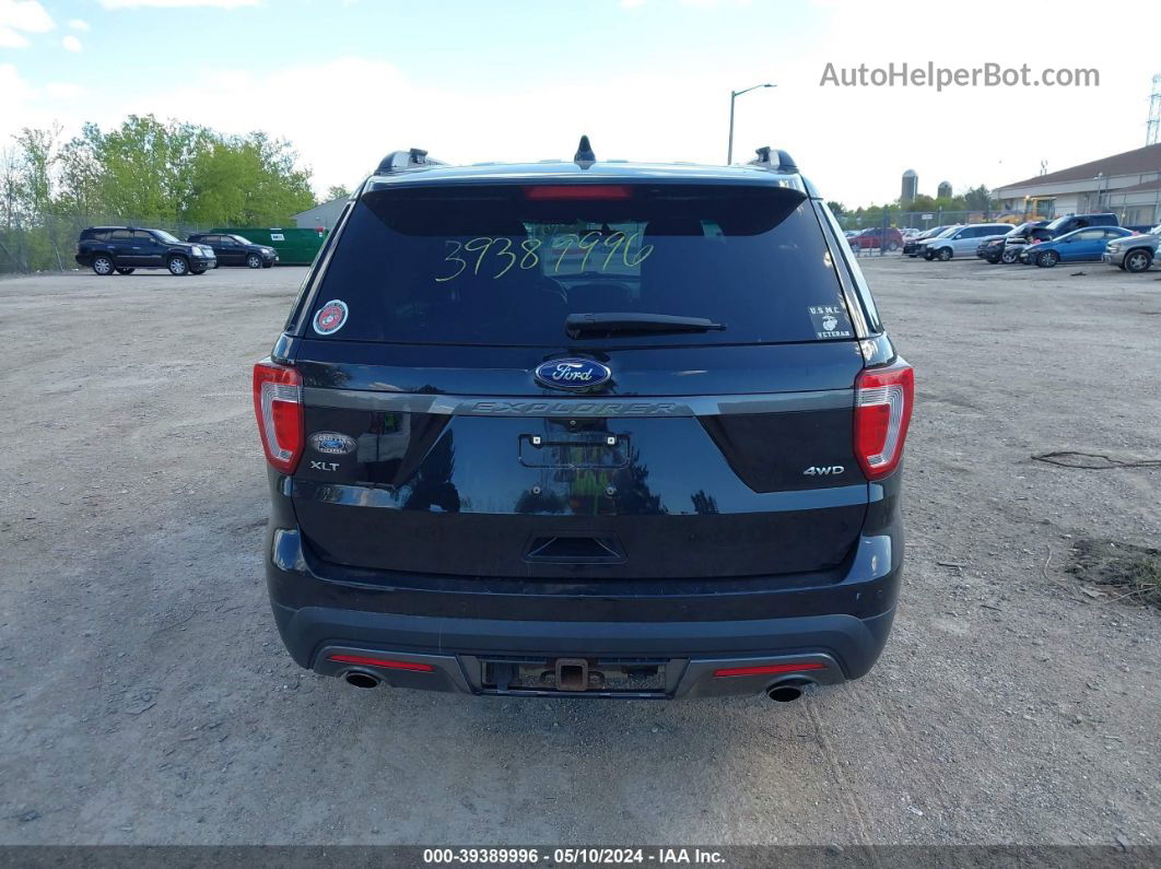 2017 Ford Explorer Xlt Black vin: 1FM5K8D89HGC47501