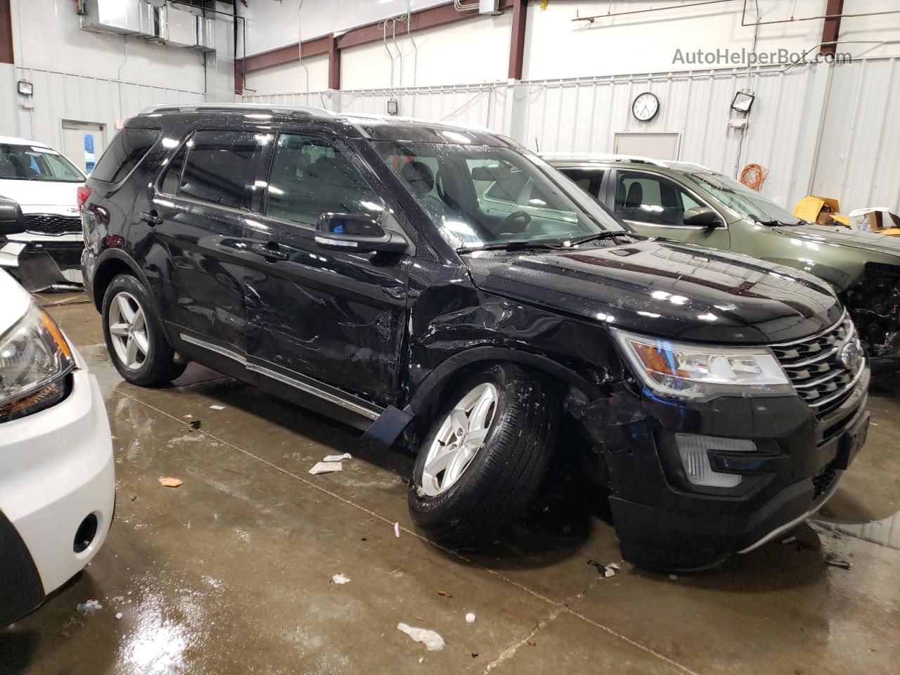 2017 Ford Explorer Xlt Black vin: 1FM5K8D89HGD81568