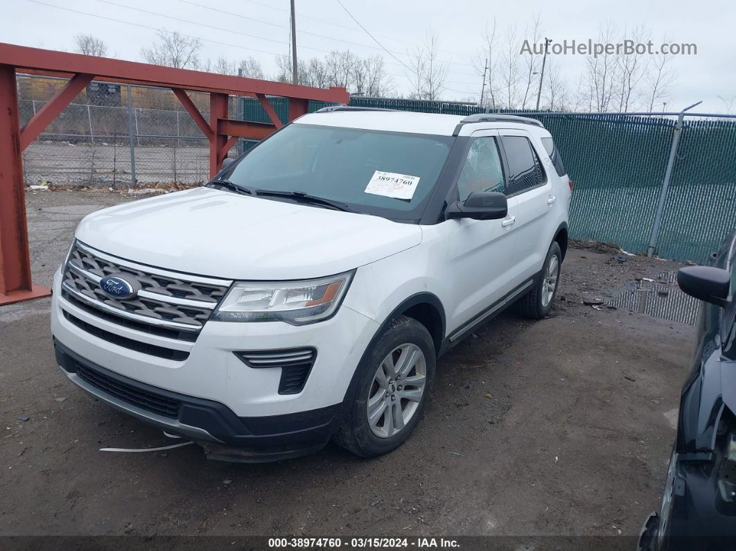 2018 Ford Explorer Xlt White vin: 1FM5K8D89JGB64494