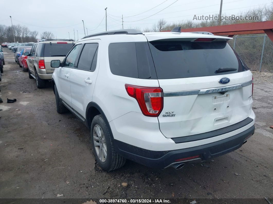 2018 Ford Explorer Xlt White vin: 1FM5K8D89JGB64494