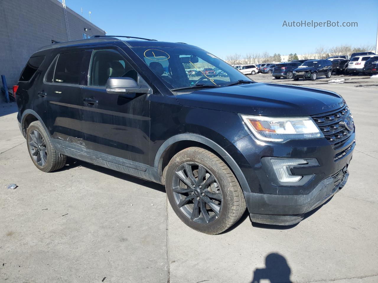 2017 Ford Explorer Xlt Black vin: 1FM5K8D8XHGA03484