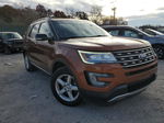 2017 Ford Explorer Xlt Orange vin: 1FM5K8D8XHGA42088