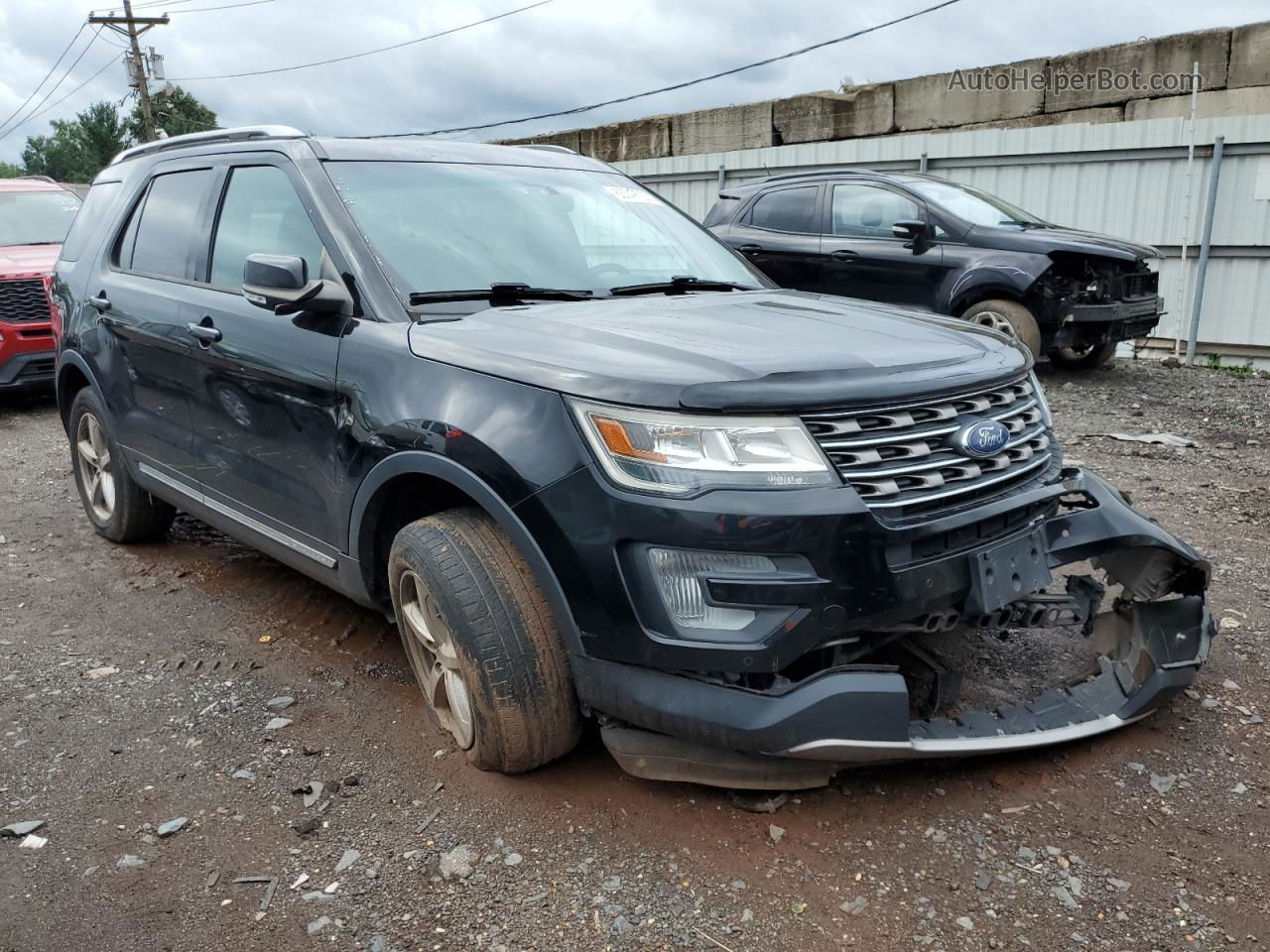 2017 Ford Explorer Xlt Black vin: 1FM5K8D8XHGA45623