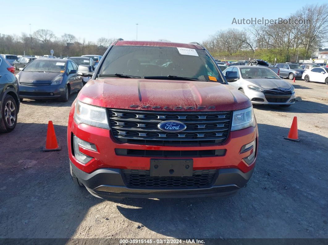 2017 Ford Explorer Xlt Red vin: 1FM5K8D8XHGB26041