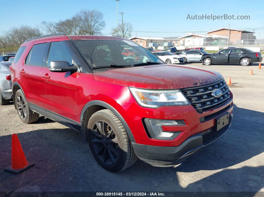 2017 Ford Explorer Xlt Red vin: 1FM5K8D8XHGB26041