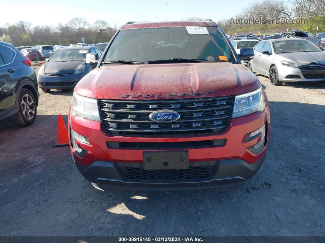 2017 Ford Explorer Xlt Red vin: 1FM5K8D8XHGB26041