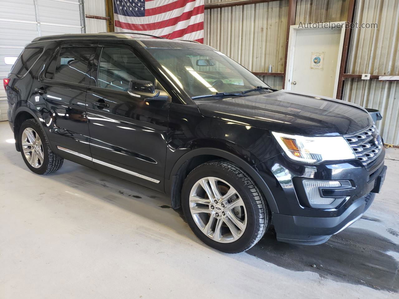 2017 Ford Explorer Xlt Black vin: 1FM5K8D8XHGB33202