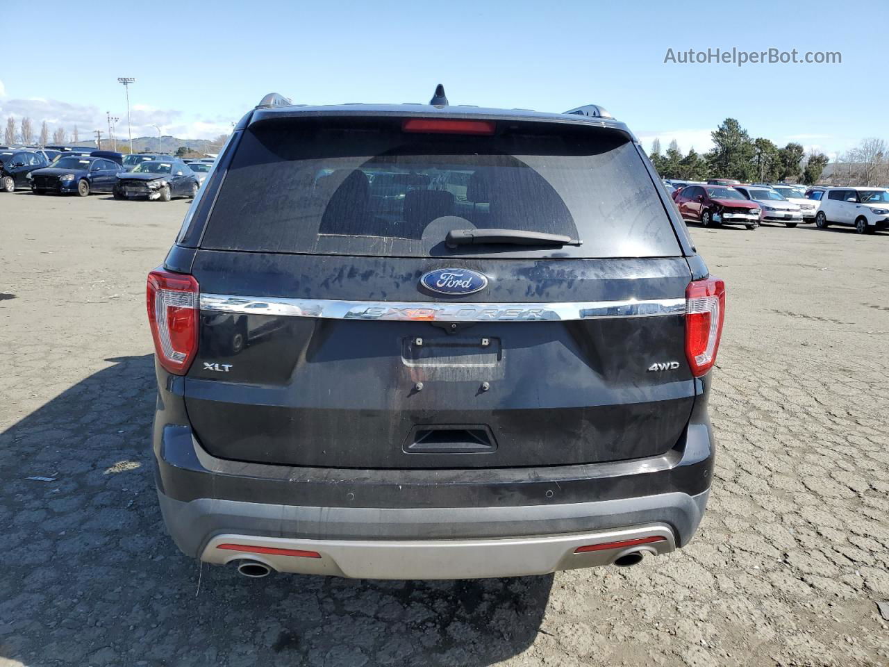 2017 Ford Explorer Xlt Black vin: 1FM5K8D8XHGC62234