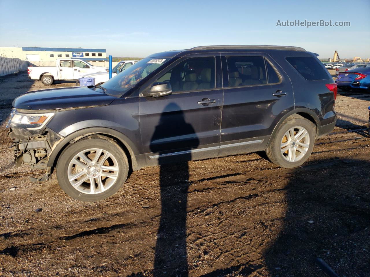 2017 Ford Explorer Xlt Black vin: 1FM5K8D8XHGC65909