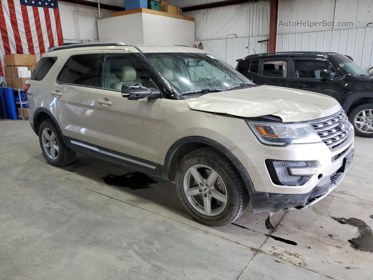 2017 Ford Explorer Xlt Tan vin: 1FM5K8D8XHGC76683