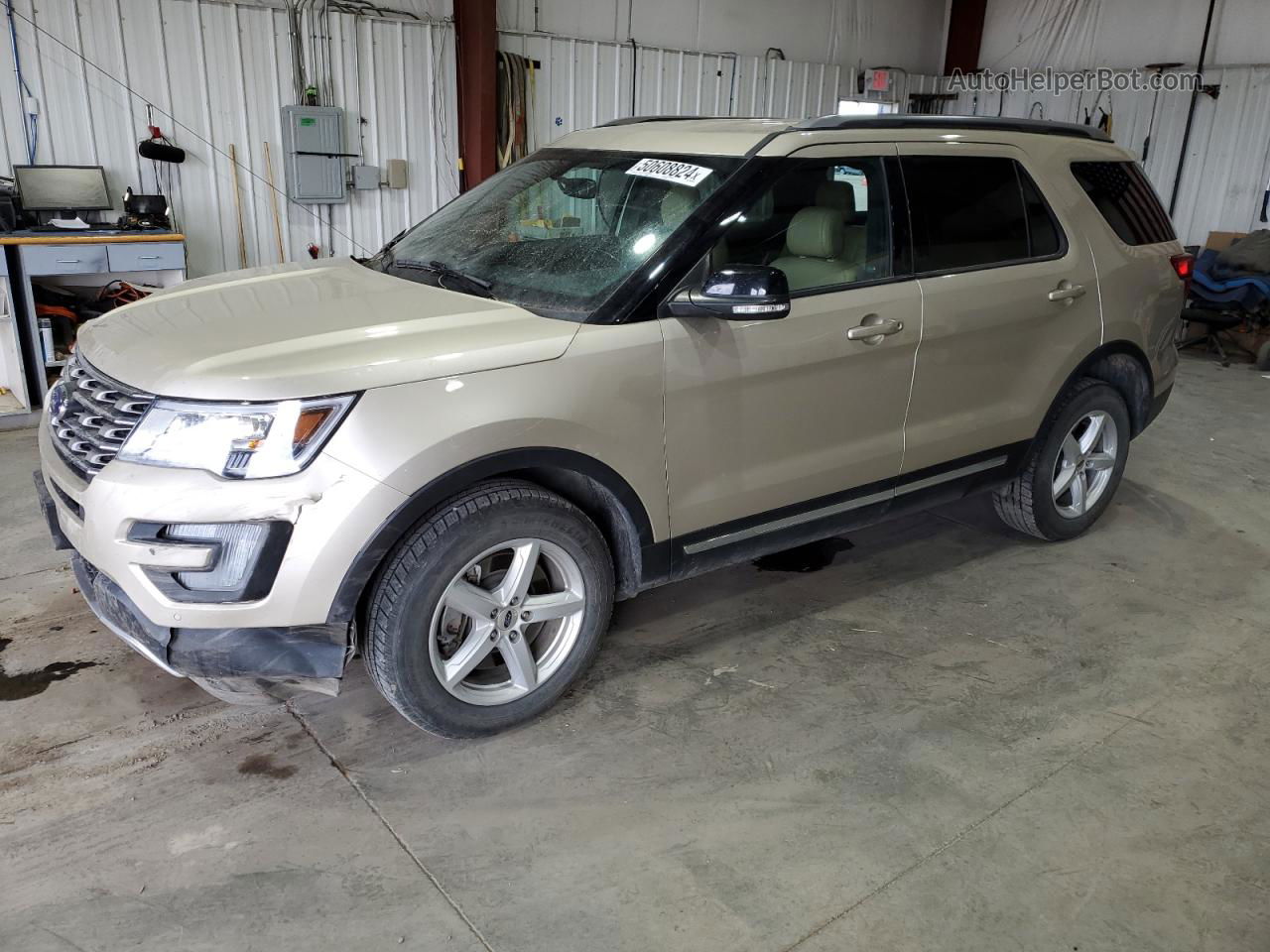 2017 Ford Explorer Xlt Tan vin: 1FM5K8D8XHGC76683