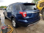 2017 Ford Explorer Xlt Blue vin: 1FM5K8D8XHGC81074