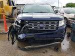 2017 Ford Explorer Xlt Blue vin: 1FM5K8D8XHGC81074