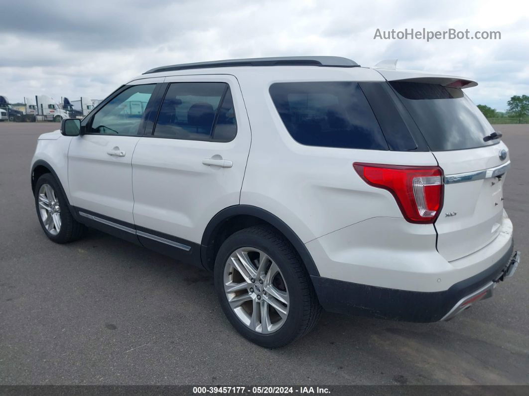 2017 Ford Explorer Xlt White vin: 1FM5K8D8XHGD01744