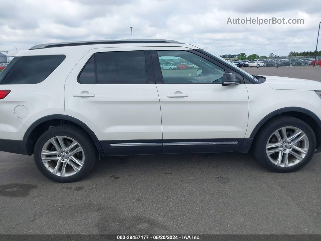 2017 Ford Explorer Xlt White vin: 1FM5K8D8XHGD01744