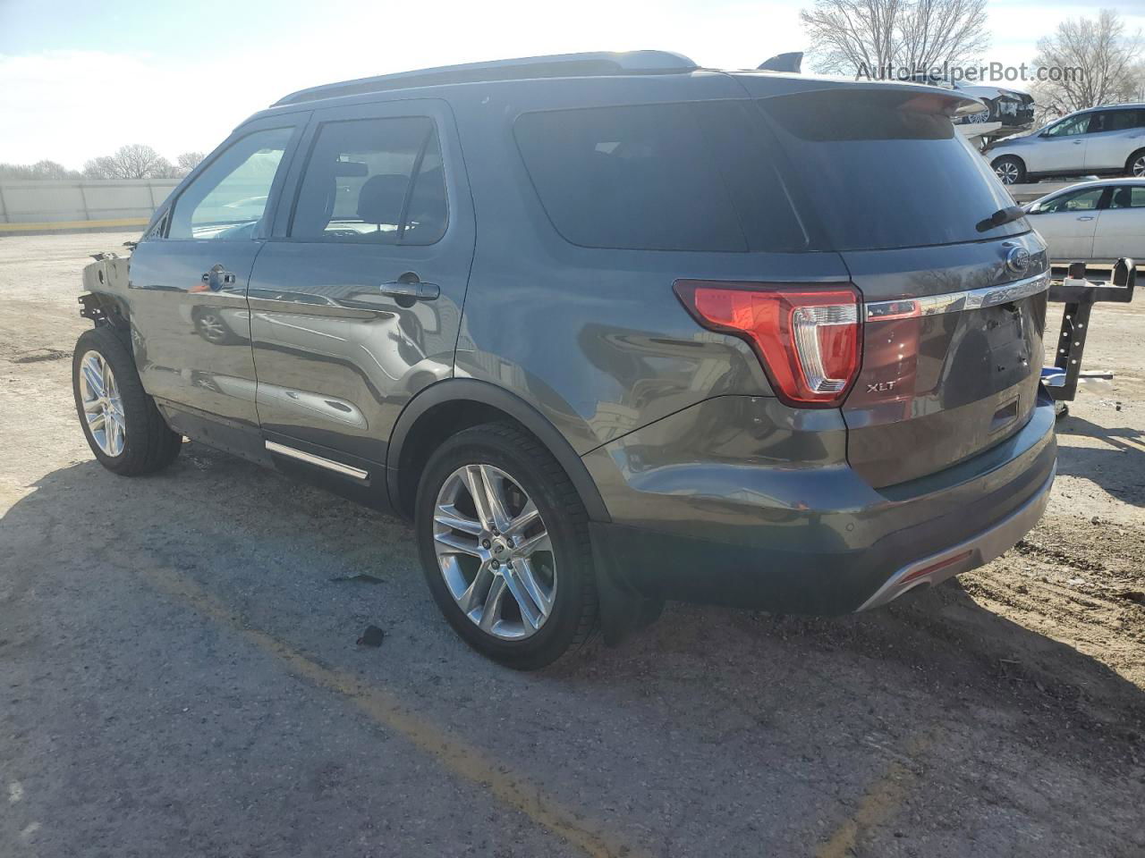 2017 Ford Explorer Xlt Gray vin: 1FM5K8D8XHGD24635