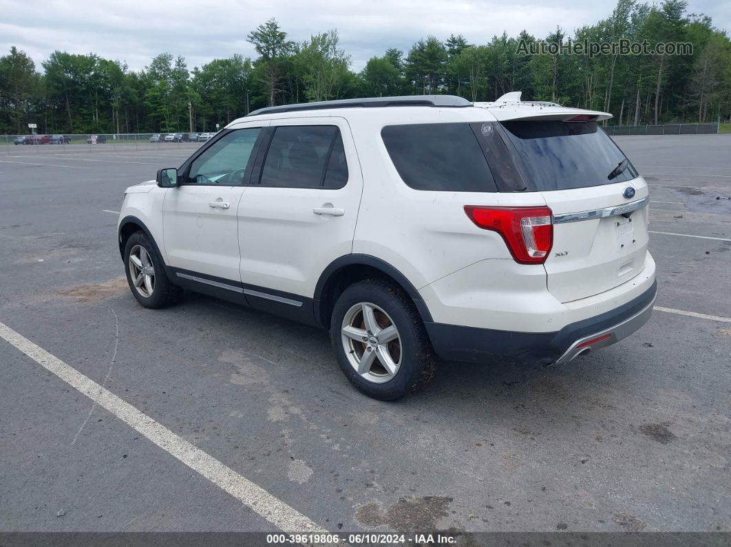 2017 Ford Explorer Xlt White vin: 1FM5K8D8XHGD73754