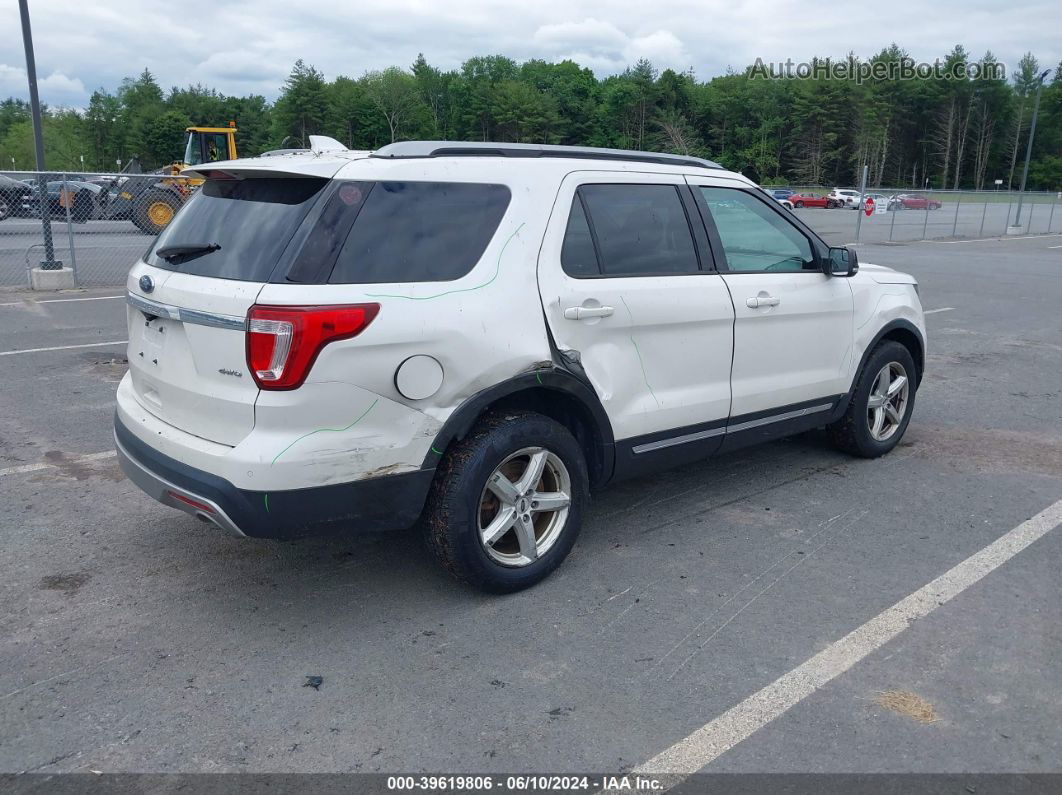 2017 Ford Explorer Xlt White vin: 1FM5K8D8XHGD73754