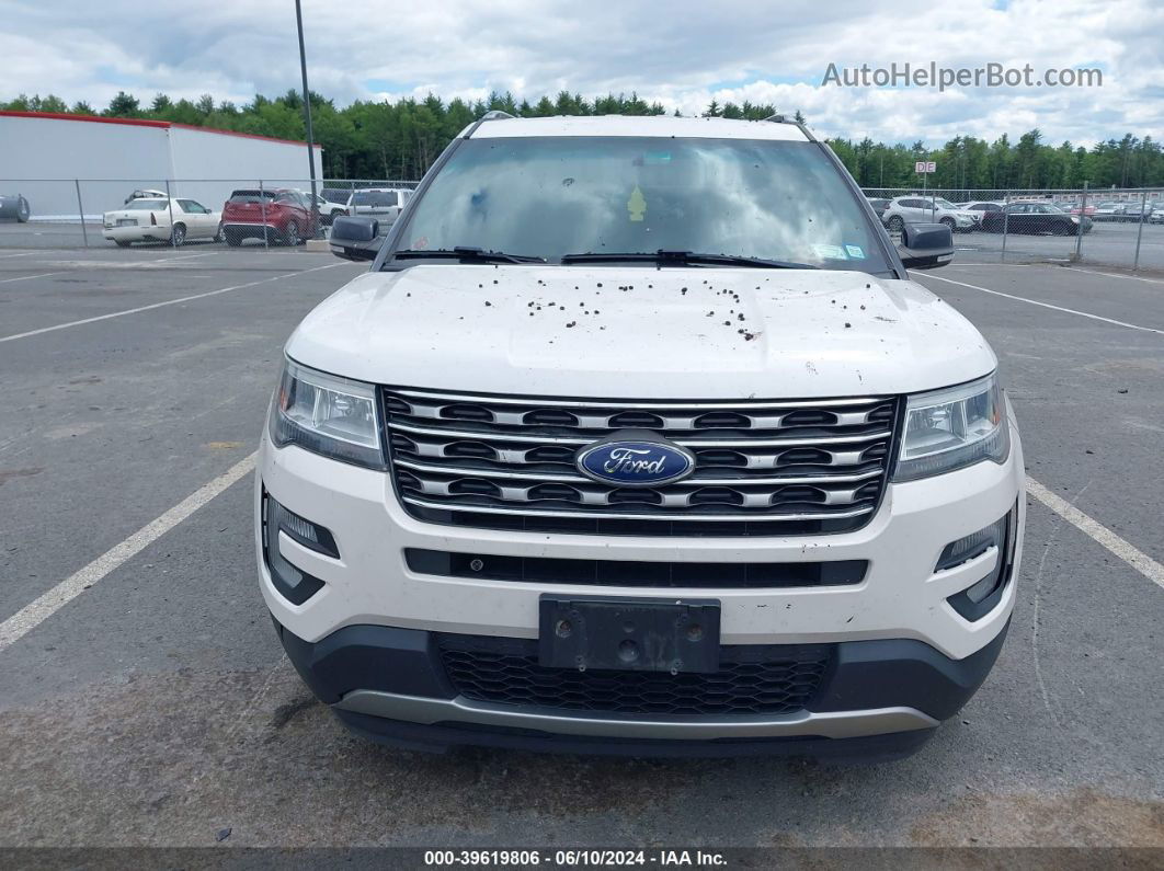 2017 Ford Explorer Xlt White vin: 1FM5K8D8XHGD73754