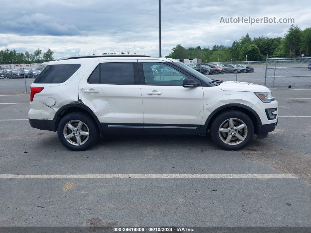 2017 Ford Explorer Xlt White vin: 1FM5K8D8XHGD73754