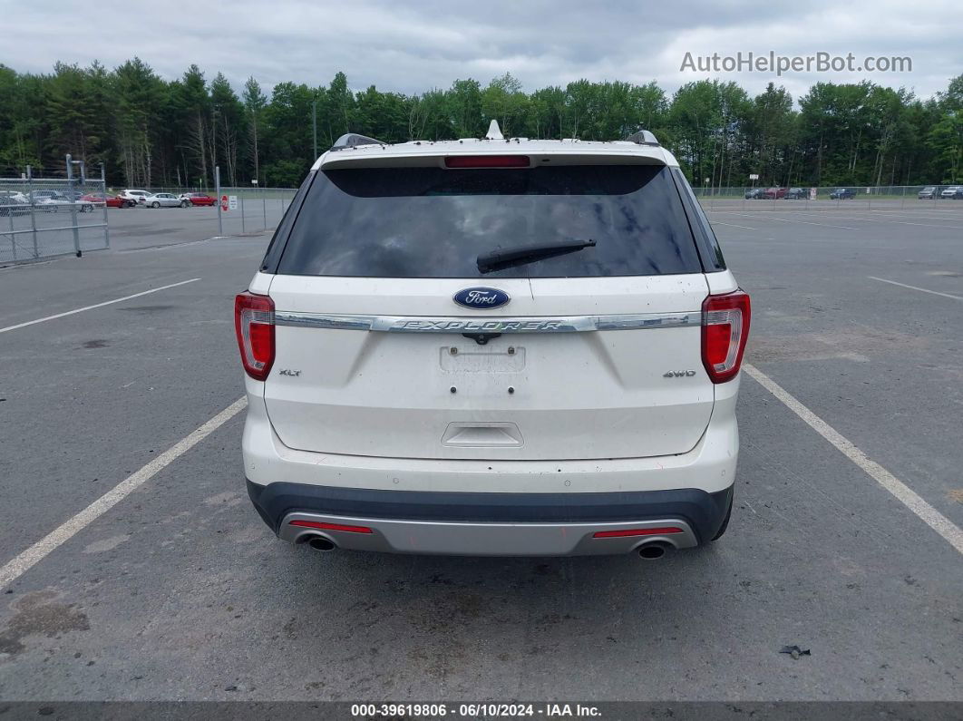 2017 Ford Explorer Xlt White vin: 1FM5K8D8XHGD73754