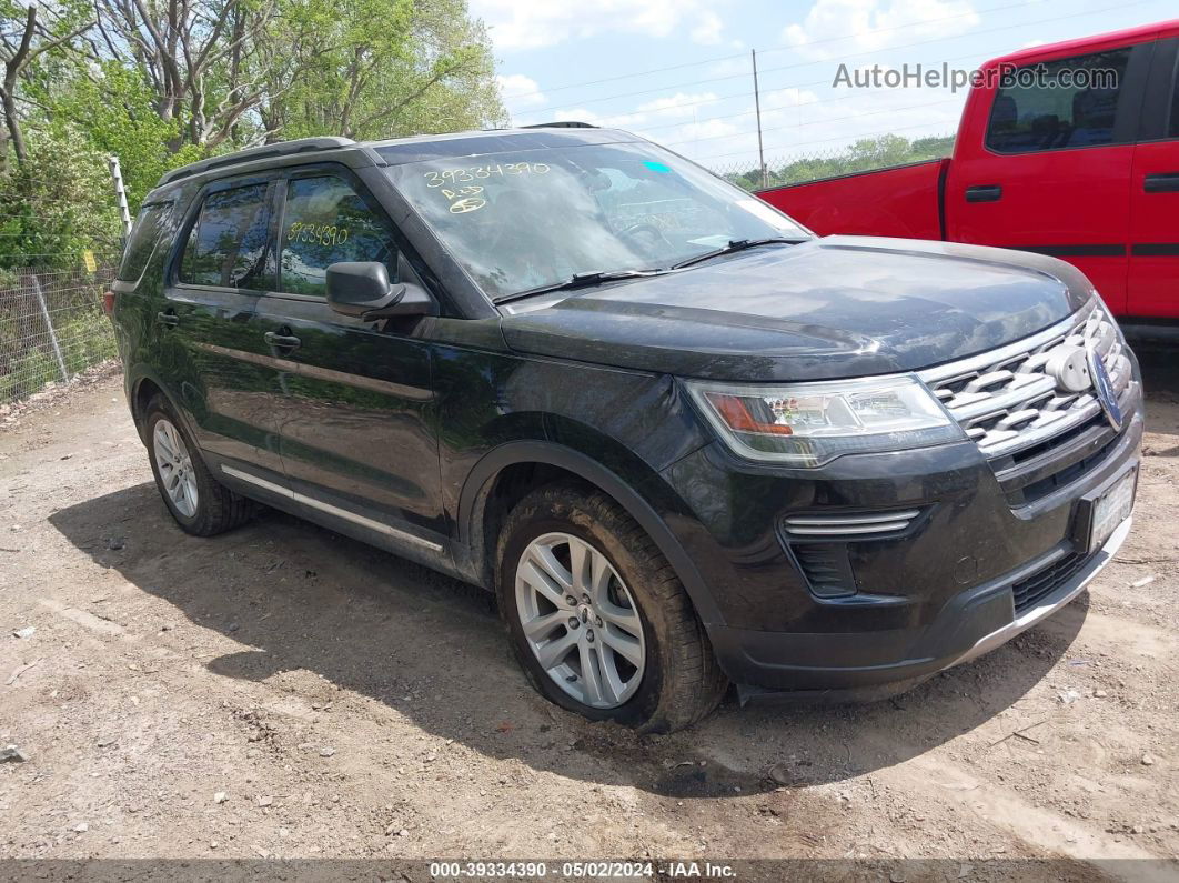 2018 Ford Explorer Xlt Black vin: 1FM5K8D8XJGA13034