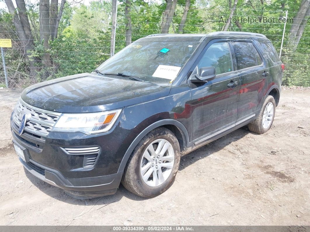 2018 Ford Explorer Xlt Black vin: 1FM5K8D8XJGA13034