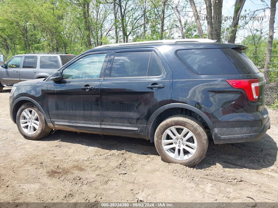 2018 Ford Explorer Xlt Black vin: 1FM5K8D8XJGA13034