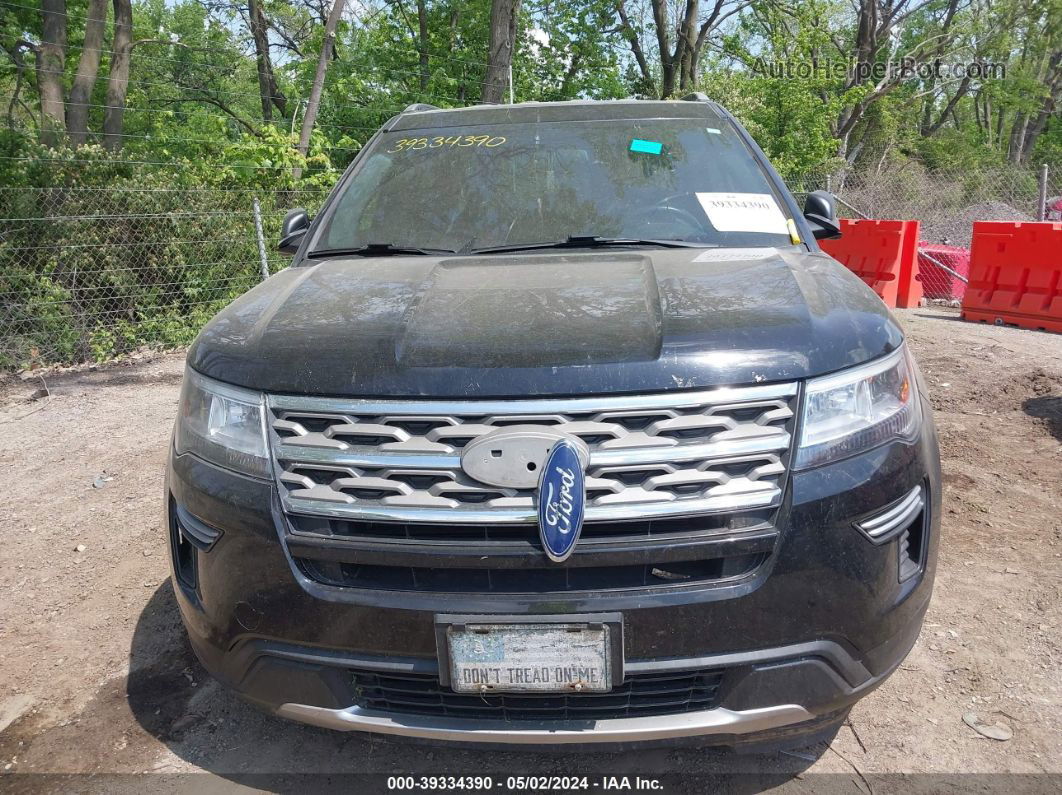 2018 Ford Explorer Xlt Black vin: 1FM5K8D8XJGA13034