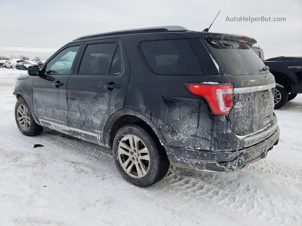 2018 Ford Explorer Xlt Black vin: 1FM5K8D8XJGA21957