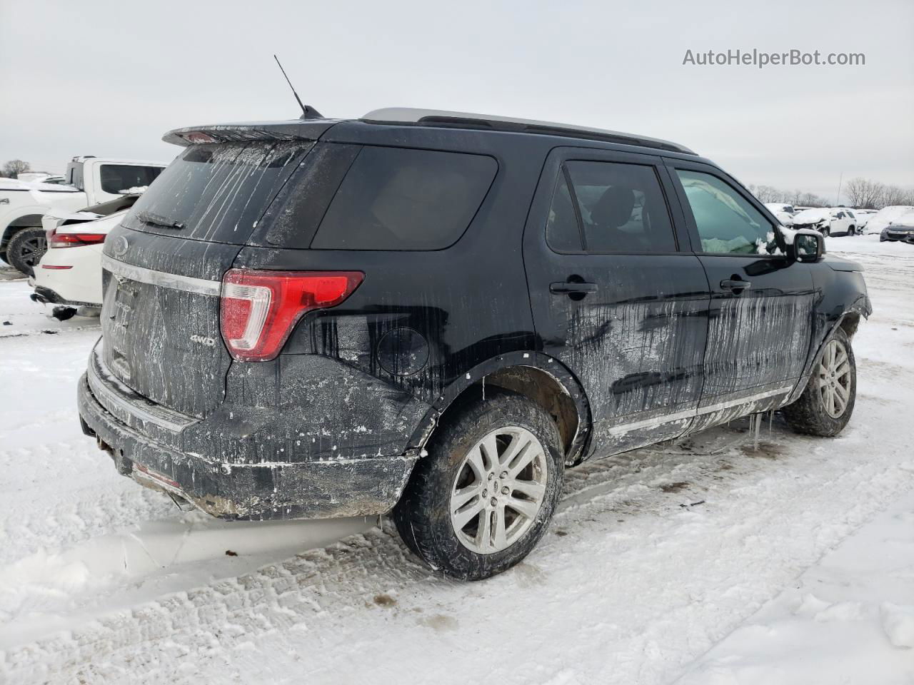 2018 Ford Explorer Xlt Черный vin: 1FM5K8D8XJGA21957