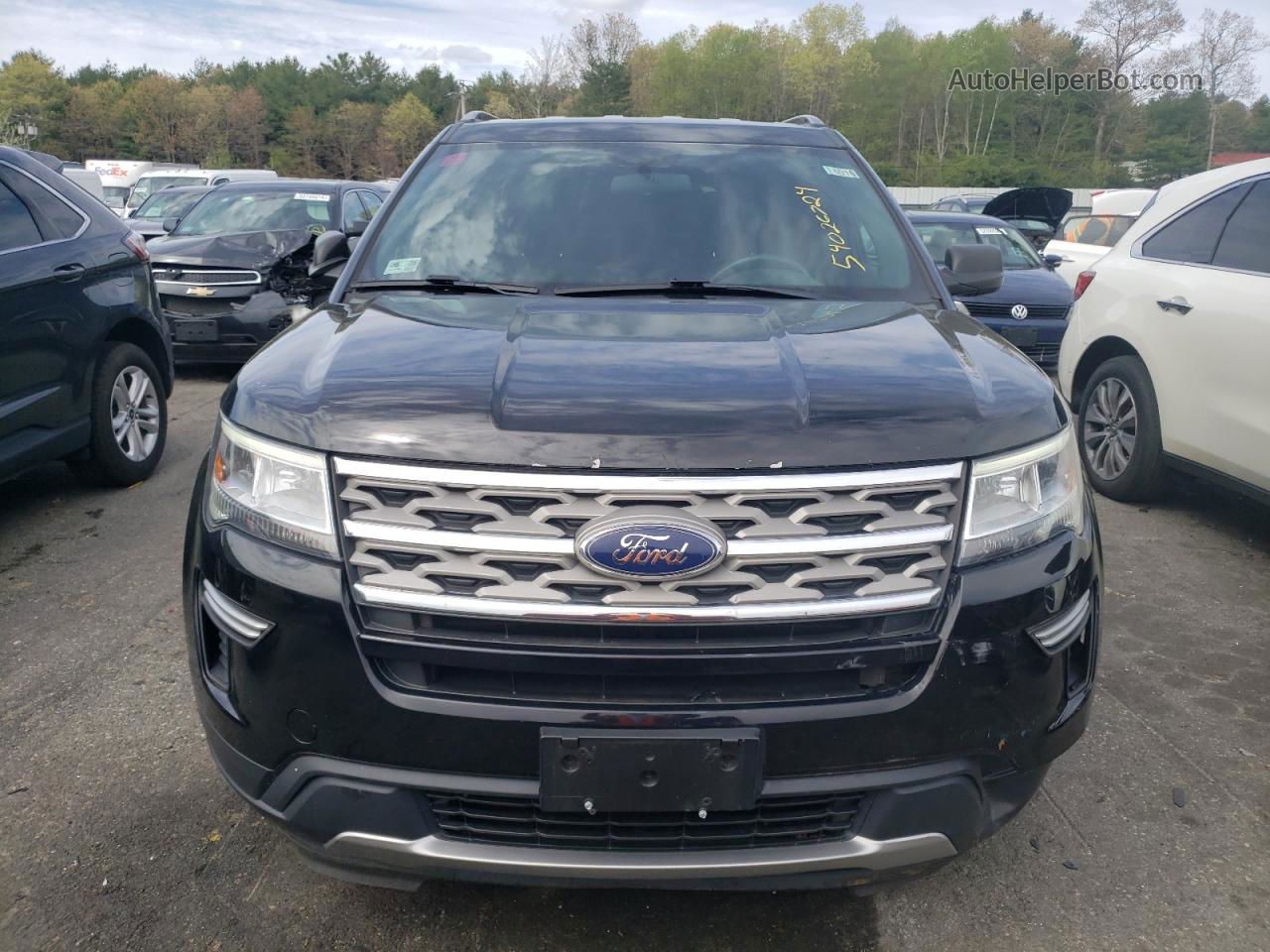 2018 Ford Explorer Xlt Black vin: 1FM5K8D8XJGA50178