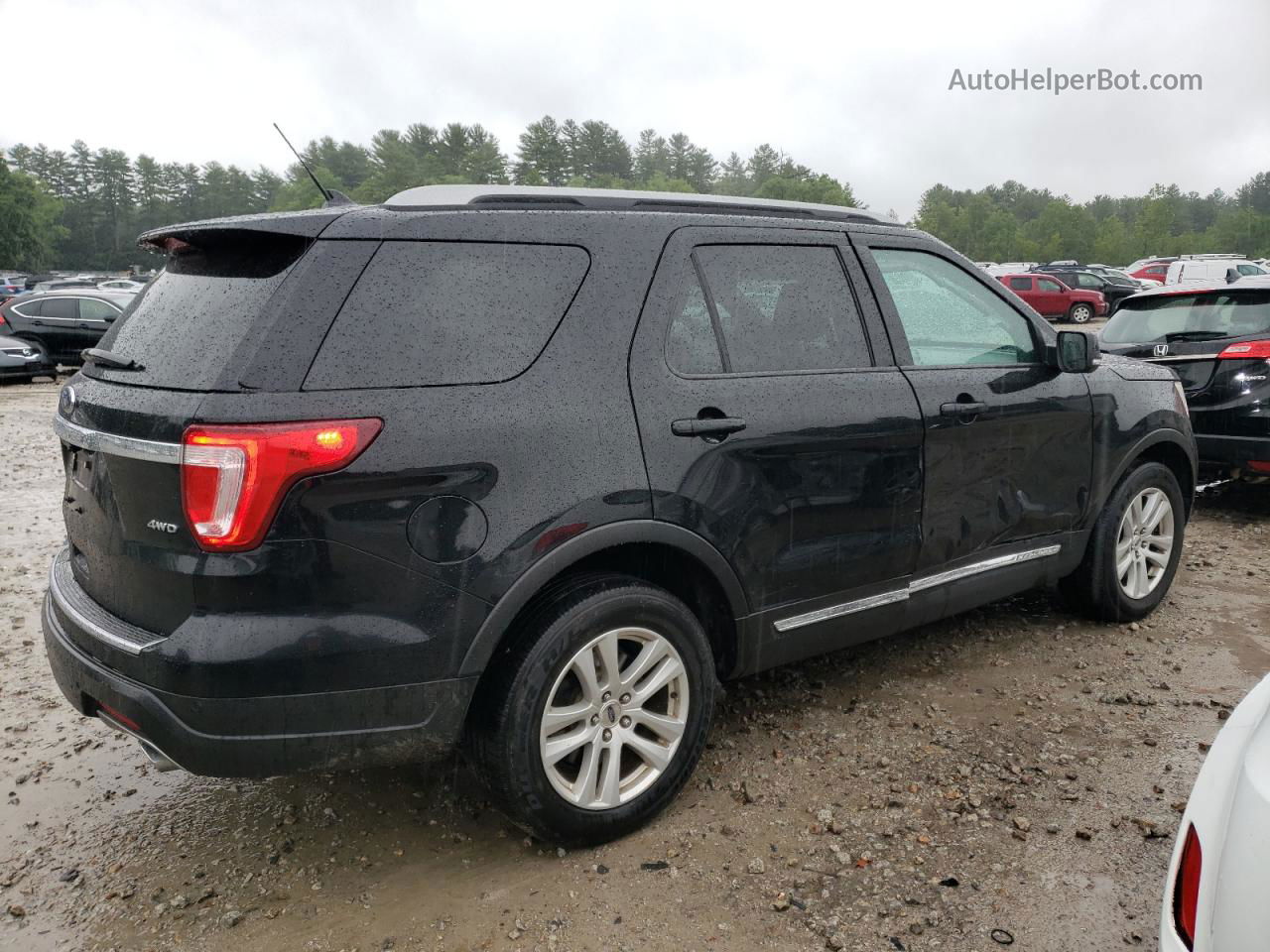 2018 Ford Explorer Xlt Черный vin: 1FM5K8D8XJGB35134