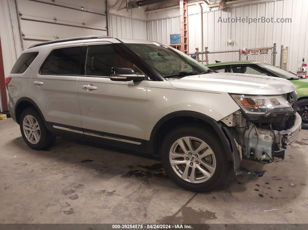 2018 Ford Explorer Xlt Silver vin: 1FM5K8D8XJGB60504