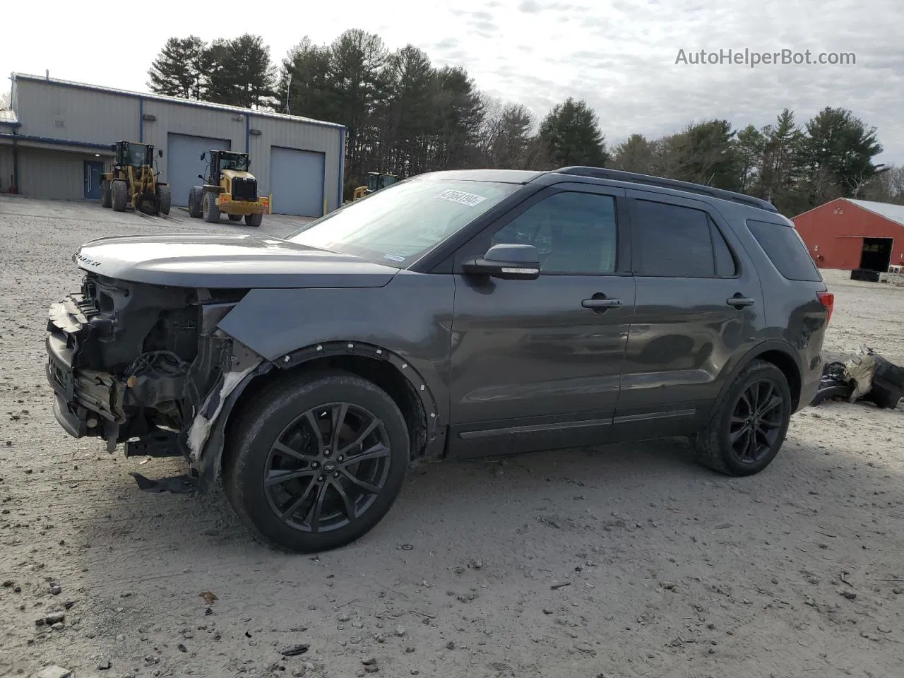 2018 Ford Explorer Xlt Gray vin: 1FM5K8D8XJGB60745