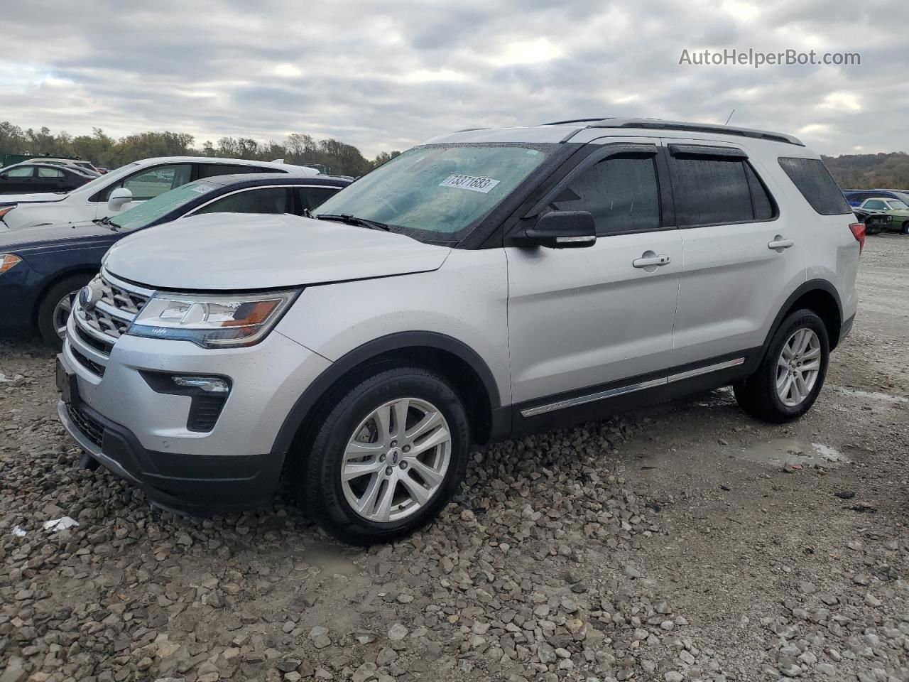 2018 Ford Explorer Xlt Silver vin: 1FM5K8D8XJGB93874