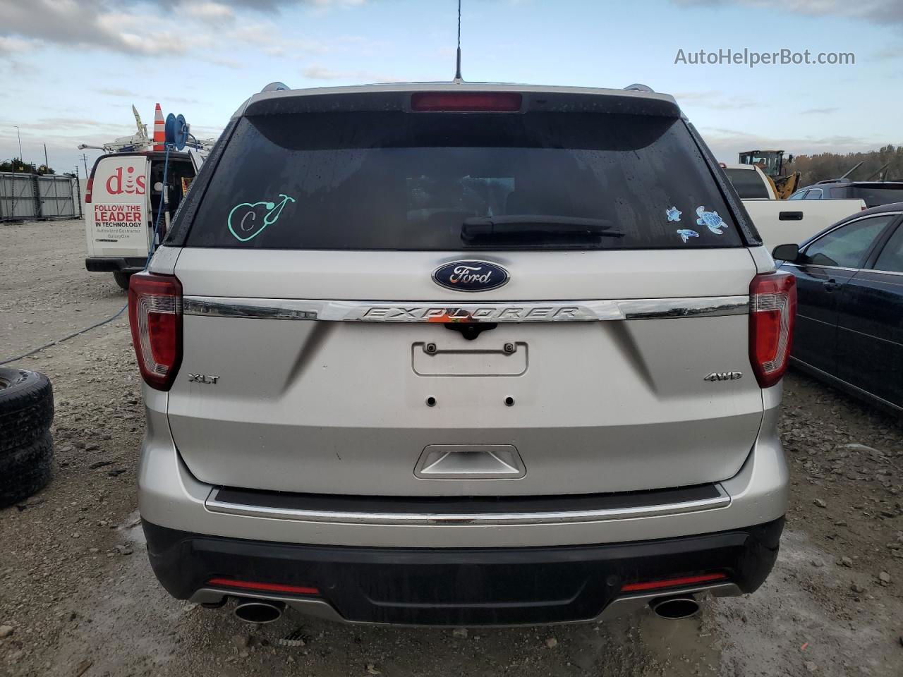 2018 Ford Explorer Xlt Silver vin: 1FM5K8D8XJGB93874