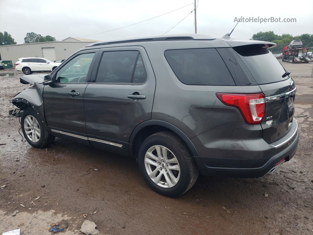 2018 Ford Explorer Xlt Gray vin: 1FM5K8D8XJGC79802