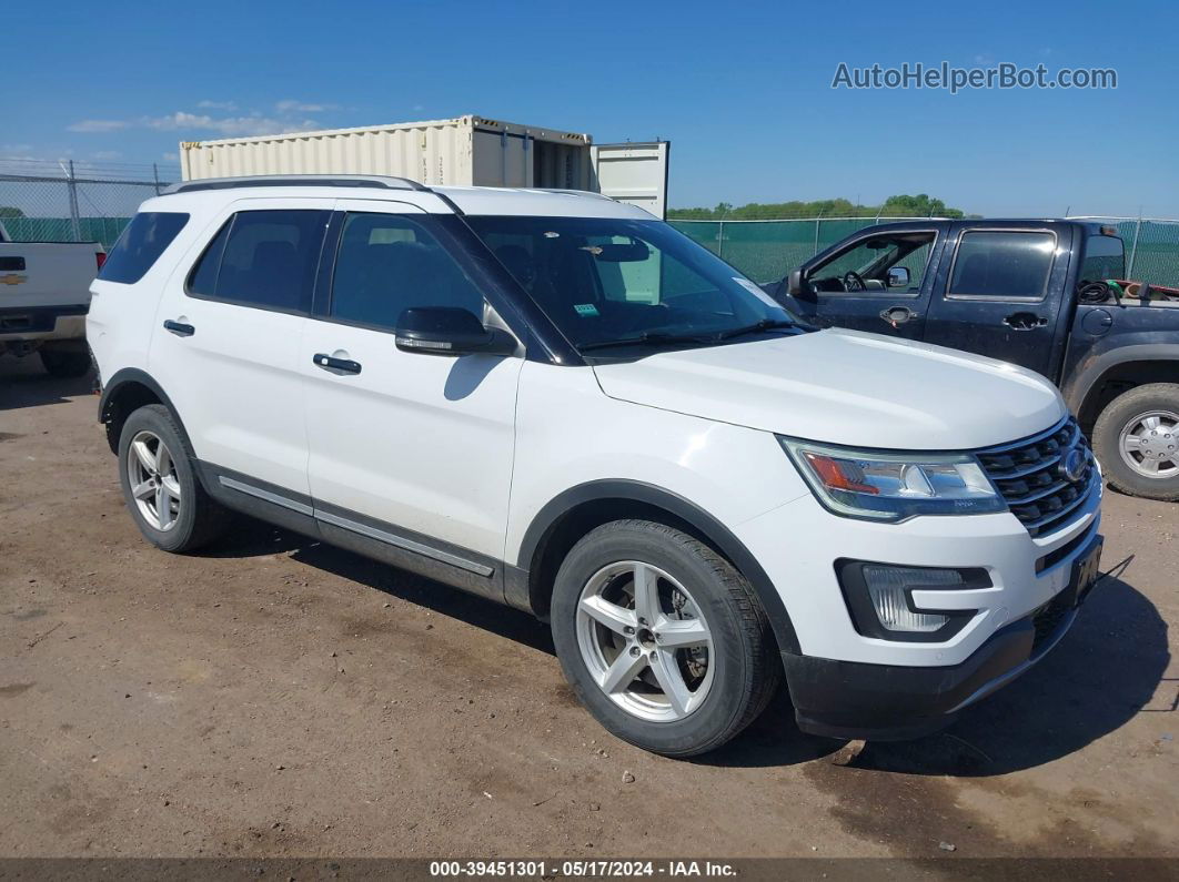 2017 Ford Explorer Xlt White vin: 1FM5K8DH1HGC04612