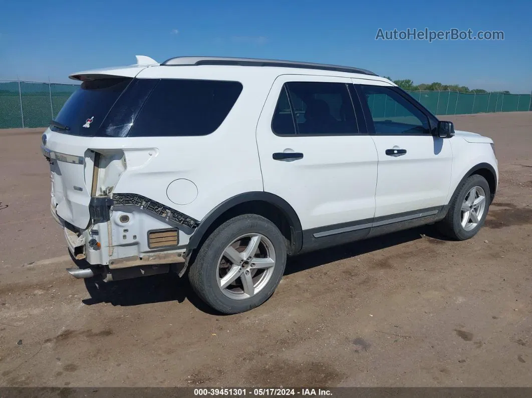 2017 Ford Explorer Xlt White vin: 1FM5K8DH1HGC04612