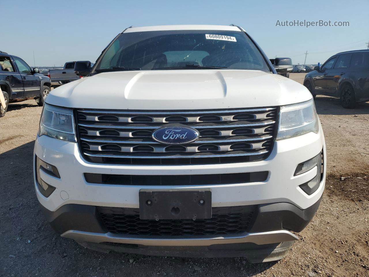 2017 Ford Explorer Xlt White vin: 1FM5K8DH2HGA65753