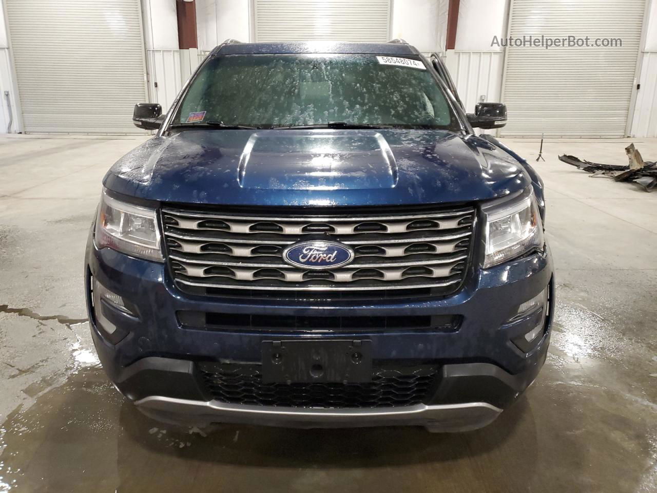 2017 Ford Explorer Xlt Blue vin: 1FM5K8DH2HGA69611