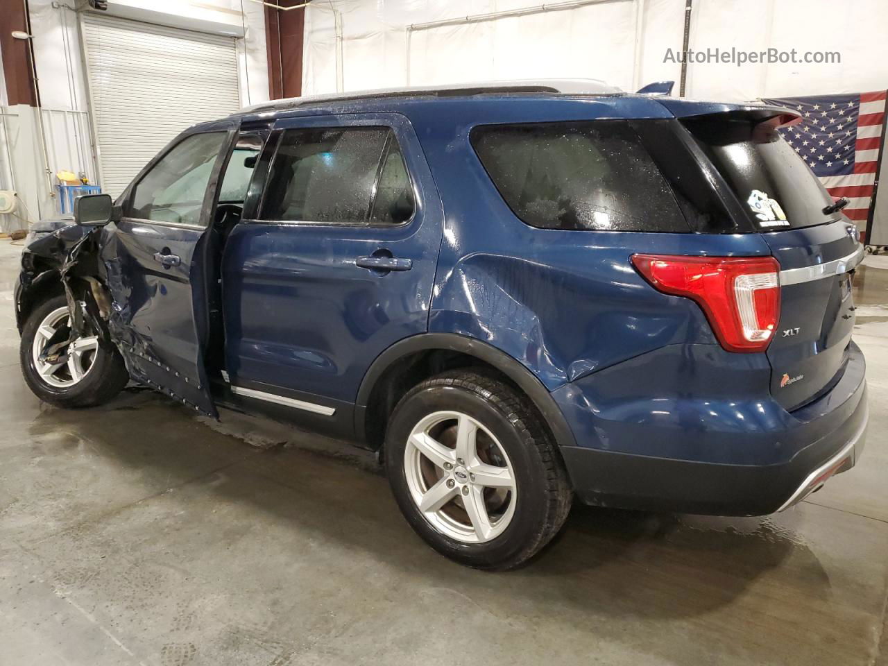 2017 Ford Explorer Xlt Blue vin: 1FM5K8DH2HGA69611