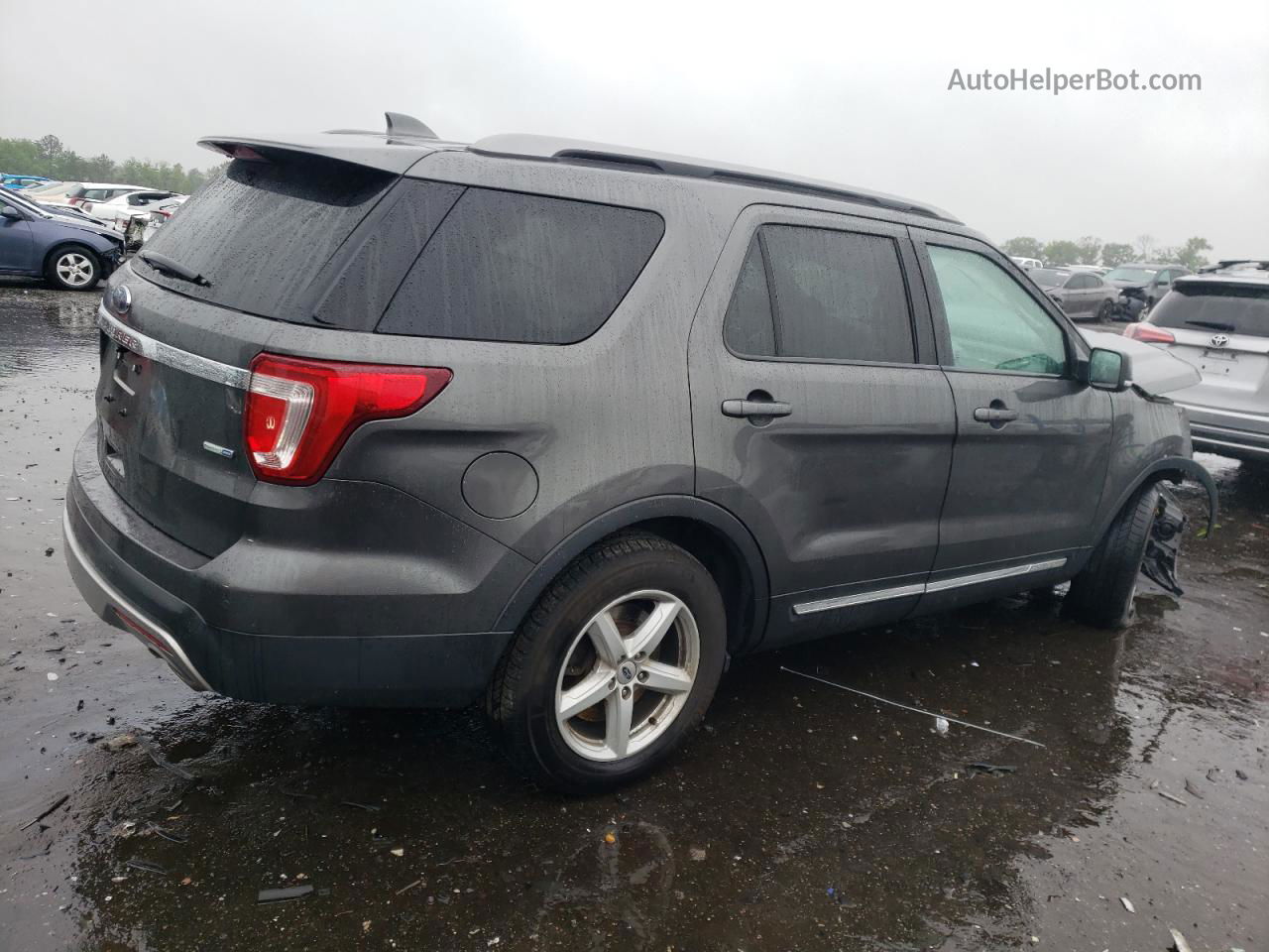 2017 Ford Explorer Xlt Gray vin: 1FM5K8DH3HGC88707